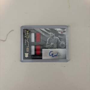 2019-20 Panini Black Coby White Rookie Dual Patch Autograph 2 of 3